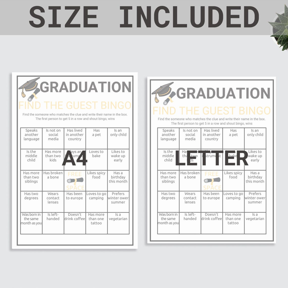 Graduate Mix and Mingle Bingo | Graduation Find the Guest Bingo ...