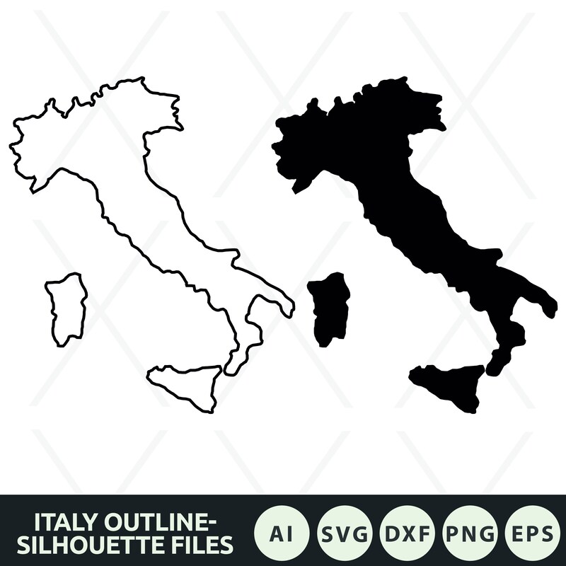 Editable Italy Map.pdf Italy Map - Etsy