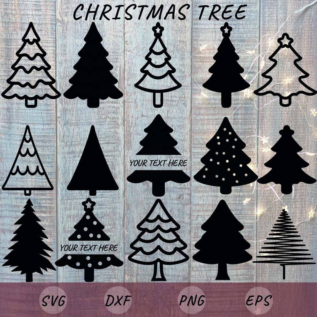 Christmas Tree Svg Bundle Christmas Tree Cut Files - Etsy