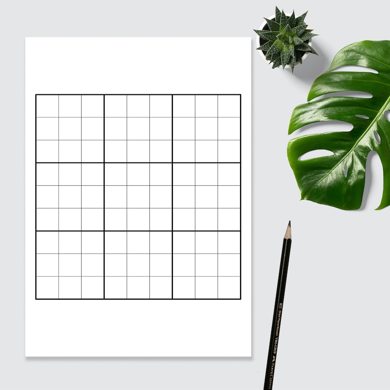 Blank Sudoku Pages Printable Blank Sudoku Sudoku Grid Sudoku Game ...