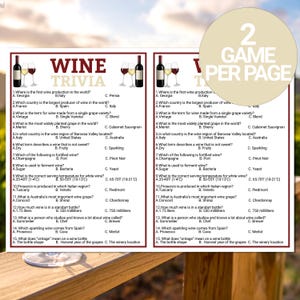 Jogo de Perguntas e Respostas sobre Vinhos | Quiz de Vinhos para Imprimir | Jogo de Perguntas e Respostas para Festa de Vinhos | Jogos para Festa de Vinhos e Queijos para Imprimir | Quebra-Gelo para Degustação de Vinhos imagem 5