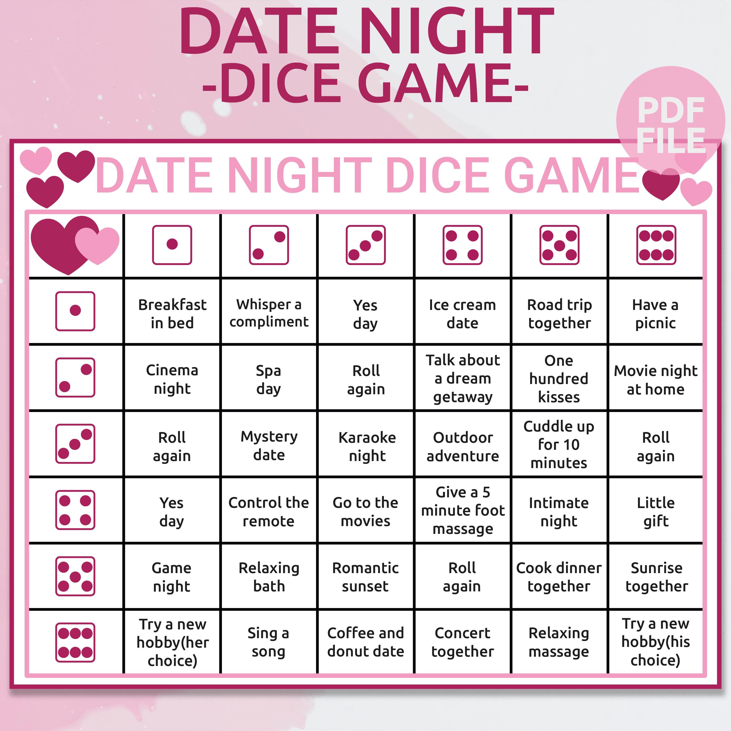 Holz Date Night Würfel - Romantische Paarspiele Mit Aufbewahrungsbeutel Für Kreative Date-Ideen Zu Valentinstag & Jubiläum