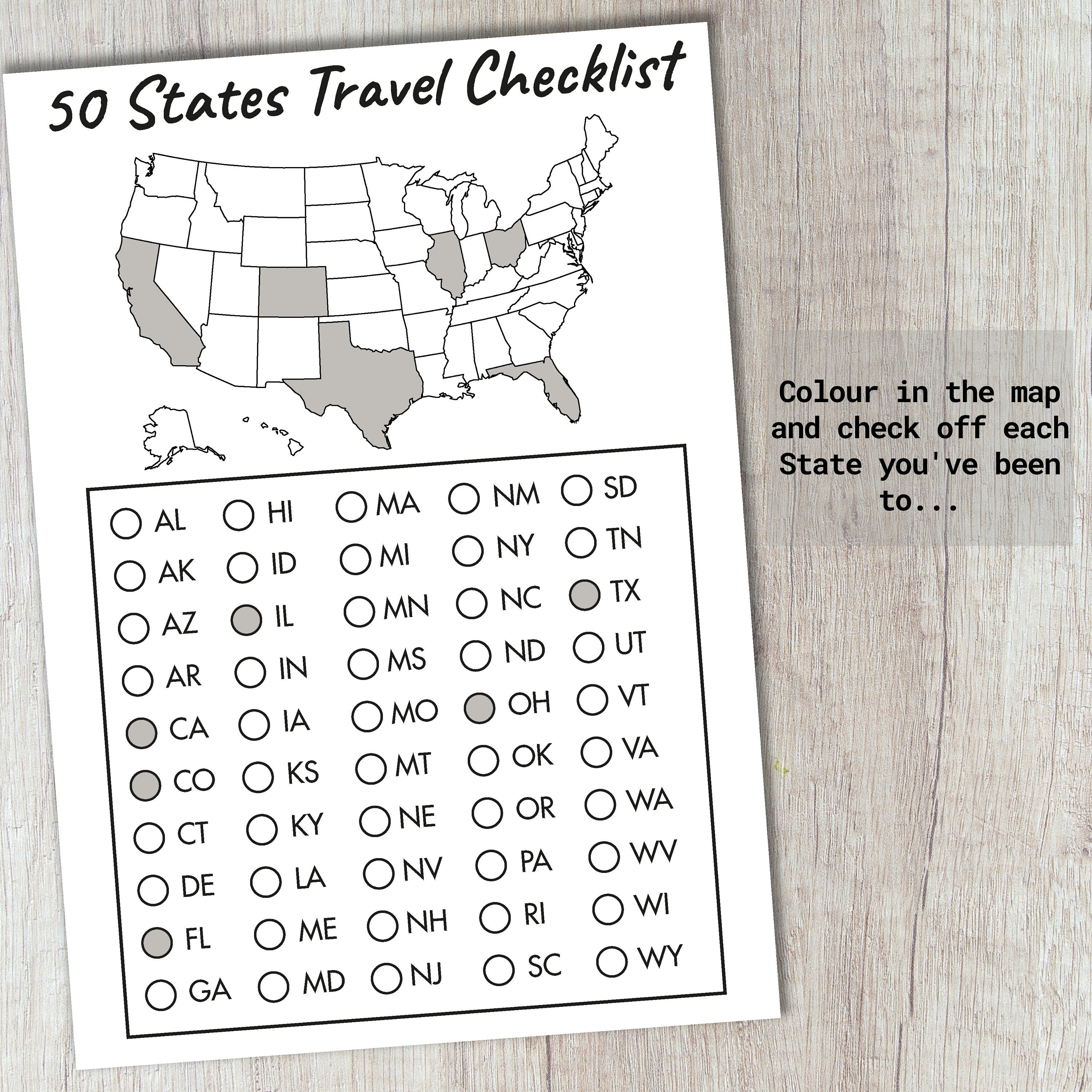 50 US States Checklist 50 States Challenge United States Map Planner Il Fullxfull.5859848475 Pbr4