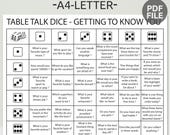 DiceBreaker Roll and Tell Game | Table Talk Dice | Conversation Starter Game | Simple Icebreaker Game | Party Starter Game | Get To Know You
