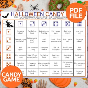 Halloween Candy Dice Game | Halloween Candy Game | Halloween Party Games for Kids | Halloween Party Game | Halloween Games School Classroom