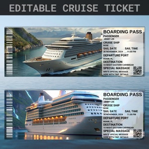 Carnival Cruise Tickets | Cruise Ticket Download | Royal Caribbean Cruise Ticket | Cruise Ticket Boarding Pass Template | Cruise Ticket