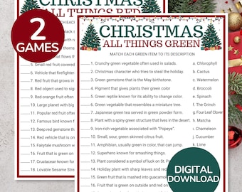 Christmas All Things Red Game | Christmas All Things Green Game | Holiday Game | Christmas Office Game | Christmas Game for Kids & Adults