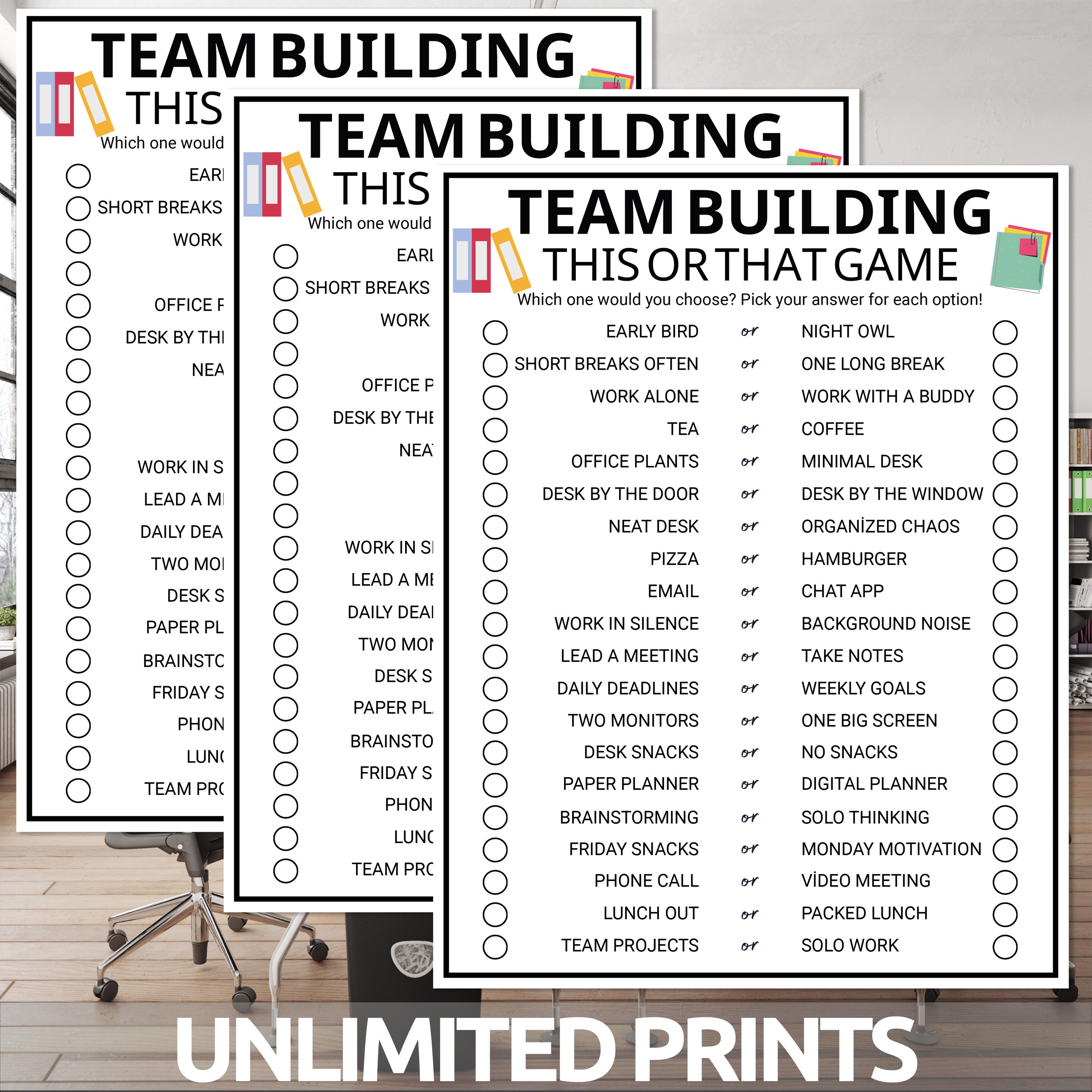 Office Would You Rather Game | Coworker This or That Game | Team ...