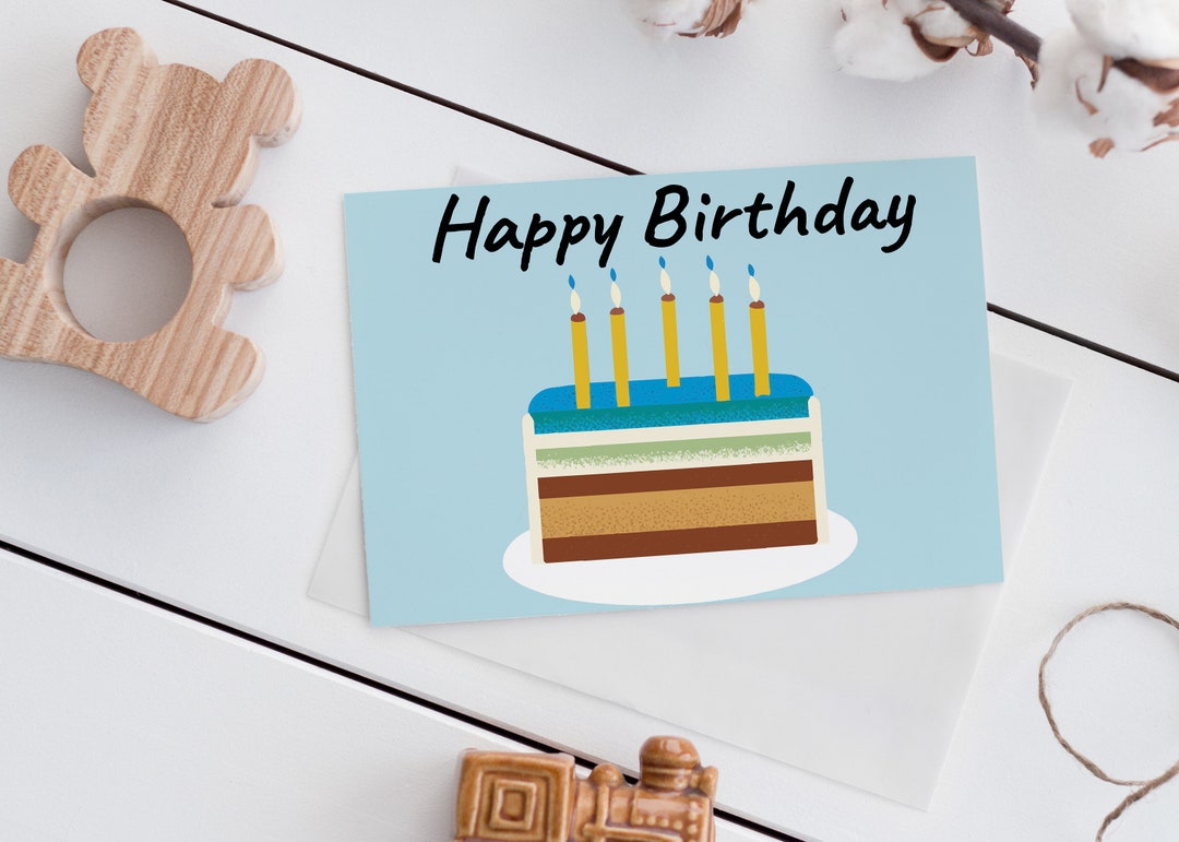 Geburtstagskarte zum Ausdrucken Digitale Grußkarte Alles - Etsy.de