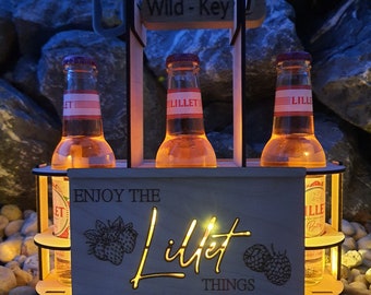 Lillet Gift | Lillet Bottle Holder | Lillet Decor | Lillet Wild Berry Set | Cocktail | Lillet Gift | Lillet Caddy | Lillet Packaging