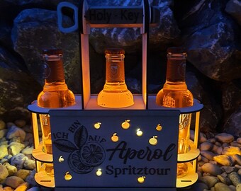 Aperol gift | Aperol Spritz bottle holder | Holy Aperoli | Aperol decoration | Aperol Spritz set | Cocktail | Aperol gift | Aperol caddy