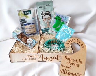 Geschenk Box | Wellness Geschenk Set | Auszeit Geschenk | Auszeit Frau | Wellness Box | Geschenkbox Vegan | SPA Wellness | Wohlfühl Geschenk