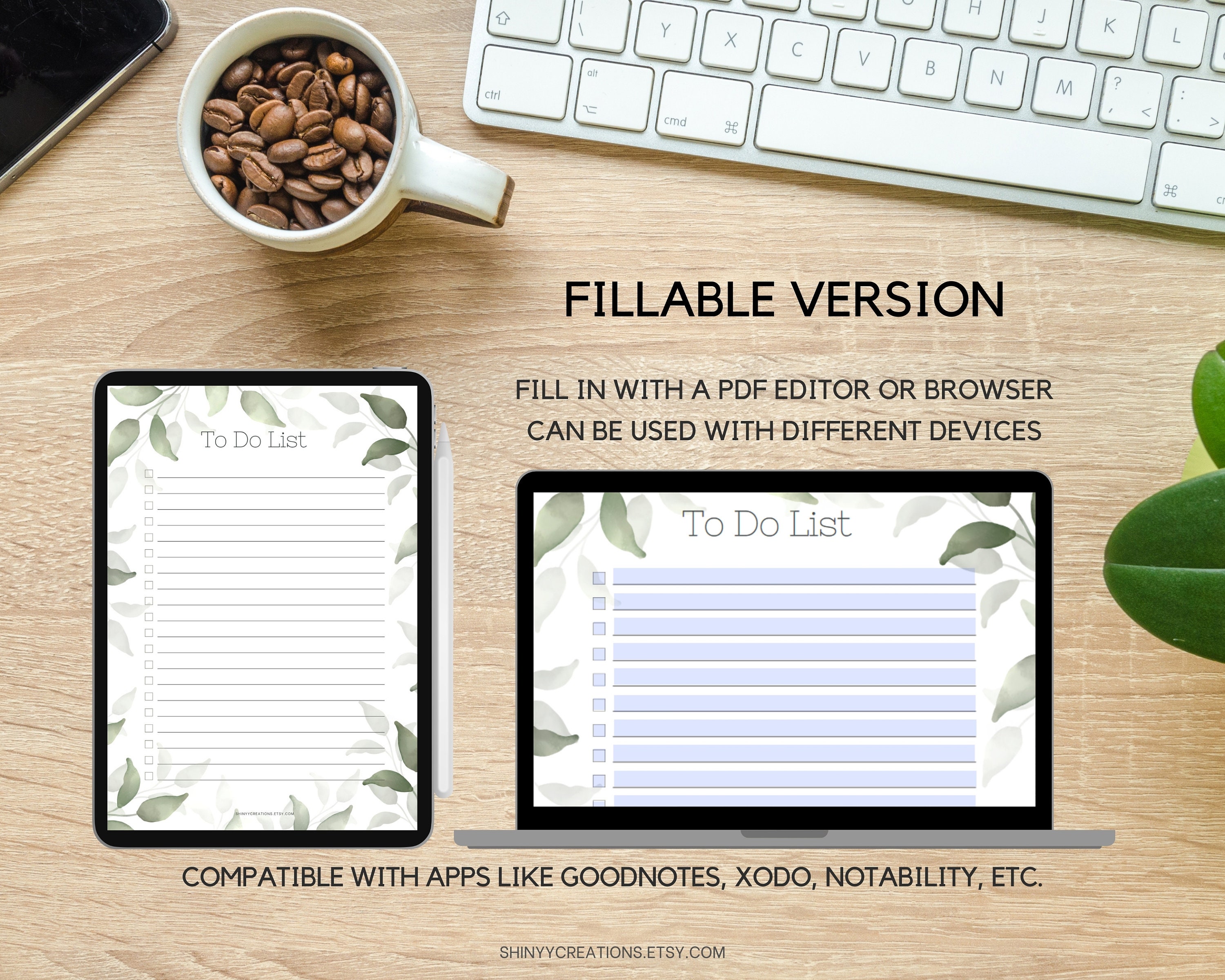 Daily to Do List Printable, Daily Planner, Daily Task List Template PDF ...