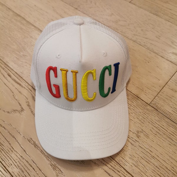 Vintage Gucci Embroidered Baseball Cap