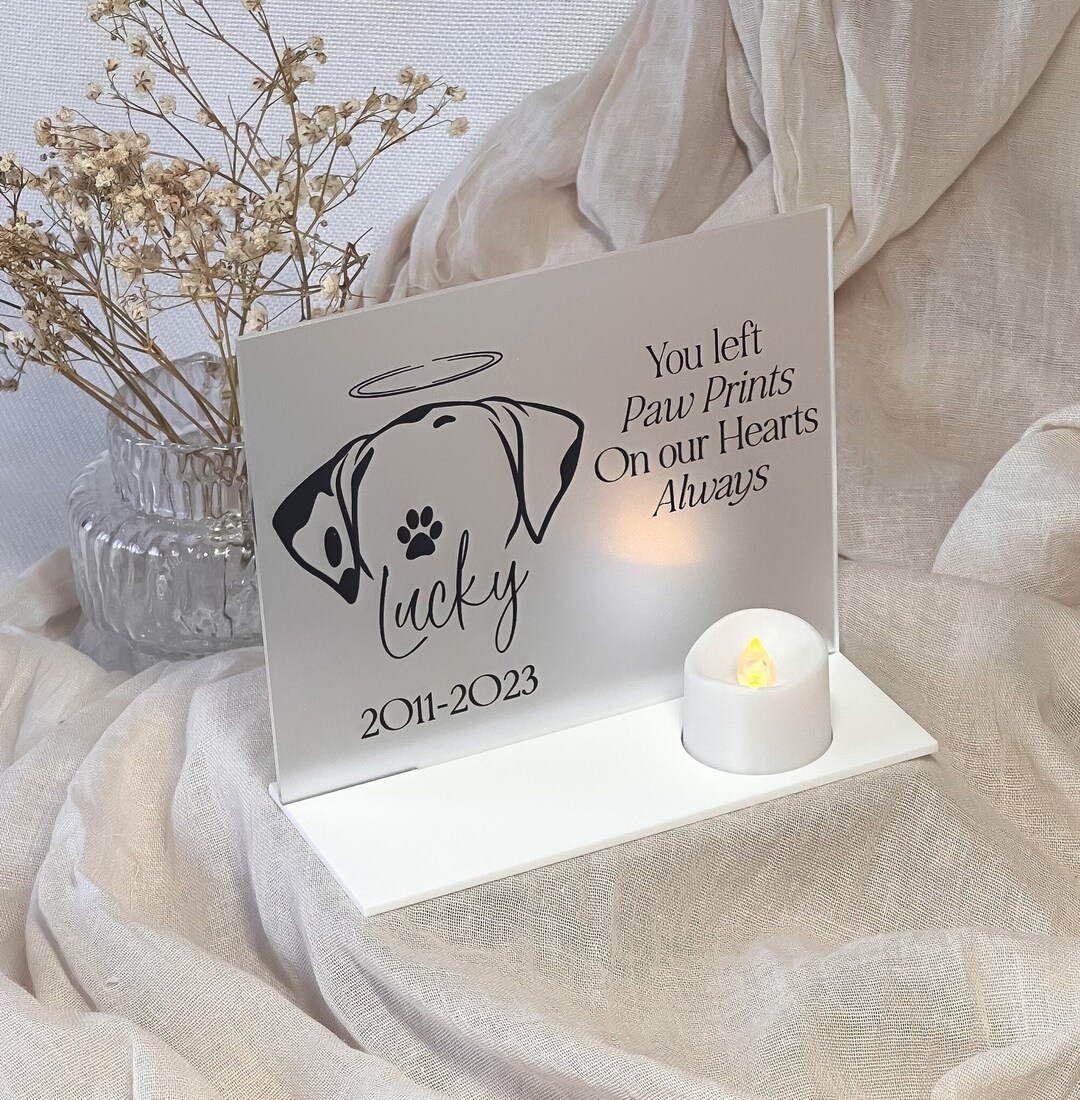 Dog in Loving Memory Sign, Pet Loss Gift, Pet Memorial Keepsake ...