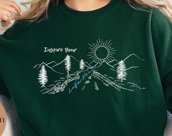Sudadera Inspire Your Life Force, Sudadera para mamá, Sudadera acogedora, Sudadera para ella, Sudadera para él, Sudadera cómoda,