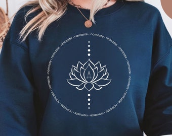 Moletom Namaste, Moletom para mãe, Moletom aconchegante, Moletom para ela, Moletom para adolescente, Moletom confortável, Moletom personalizado