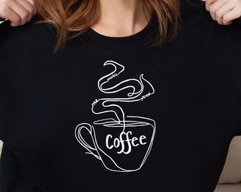 Sweat café, Sweat-shirt pour maman, Sweat-shirt confortable, Sweat-shirt pour elle, Sweat-shirt pour lui, Sweat-shirt confortable, Sweat-shirt personnalisé