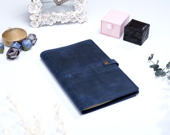Personalized Leather Journal: Handcrafted Rustic A5 Refillable Notebook