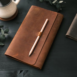 Personalized Genuine Leather Journal,Leather Notebook,Refillable Journal,Custom Engraved Gift for Women and Men,Travel Journal,Birthday Gift