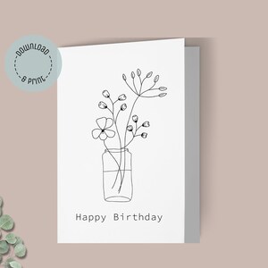 Tarjeta de feliz cumpleaños / Tarjeta de cumpleaños / Tarjeta de felicitación /