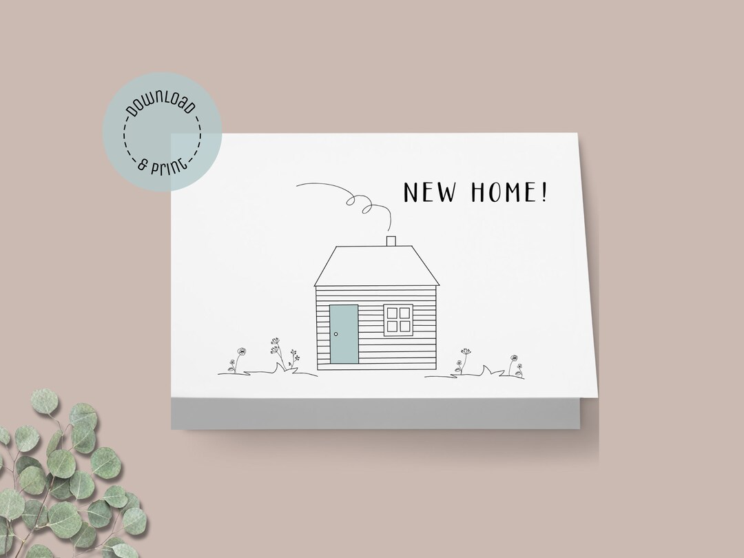 New Home Card | Moving Away Card | Digital Download | Printable - Etsy