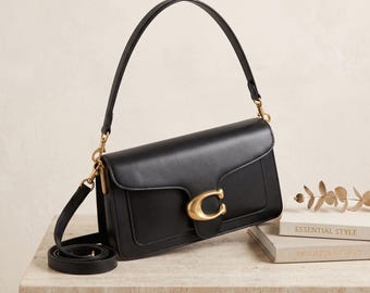 Petit sac bandoulière en cuir PU, sac à main structuré pour femme
