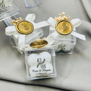 Personalized Wedding Candle Favors, Custom Mini Candles for Guests, Bridal Shower, Engagement Favors