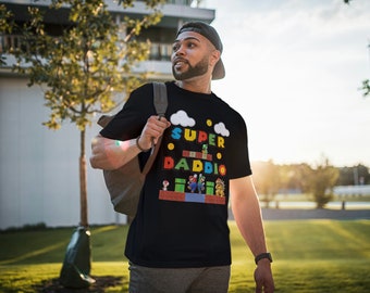 Camiseta Super Daddio, camiseta de papá gamer