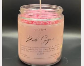 Vela de azúcar rosa