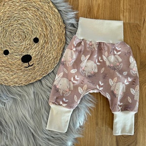 Pumphose Baby Elefant // Mitwachshose, Hose, Kinder, Baby, Junge, Mädchen, Babyhose Bild 1