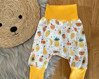 Pumphose Baby ‚freche Früchtchen‘ // Mitwachshose, Hose, Kinder, Baby, Junge, Mädchen, Babyhose