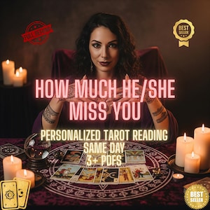 How Much He Love Me? , Love Reading , Same Hour, Psychic Tarot Reading, What Percentage Does He Love Me, Fast Delivery