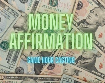 Money Affirmation, PREMIUM FAST MONEY, Prosperity/Wealth