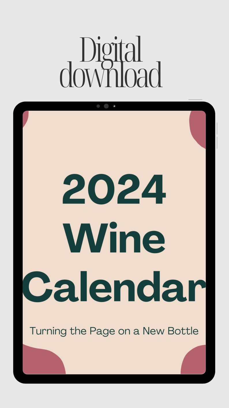 WEINKALENDER 2024 mit Empfehlungen und Notizen zu jedem Wein TopWeine