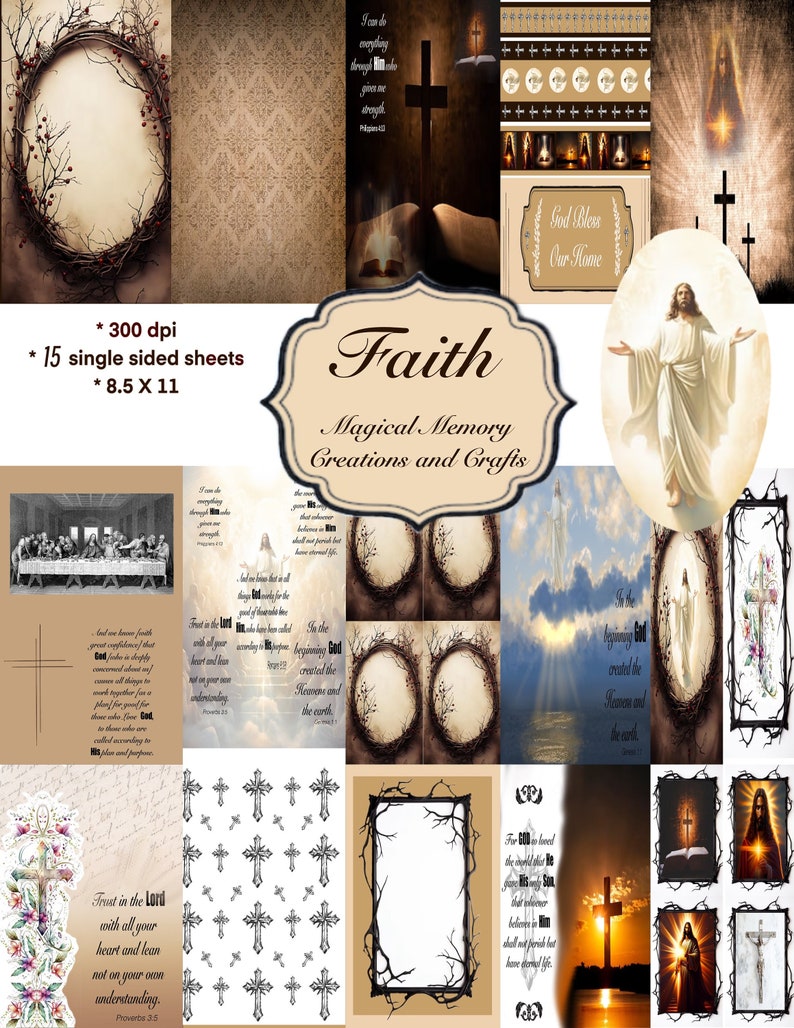 Faith Scrapbooking Collection - Etsy