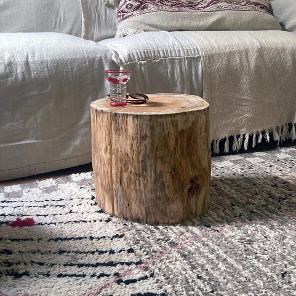 Stump Table Etsy