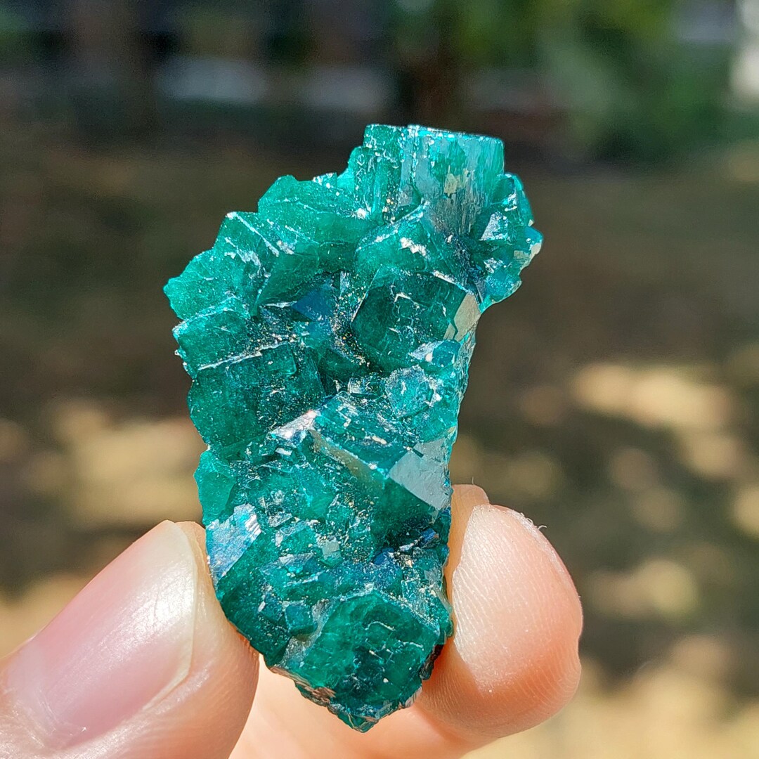 SHINY Thumbnail Dioptase Kapata Kolwezi Lualaba DR Congo AAAAA Quality ...