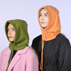 Handmade Custom Cashmere Knitted Hood- Balaclava