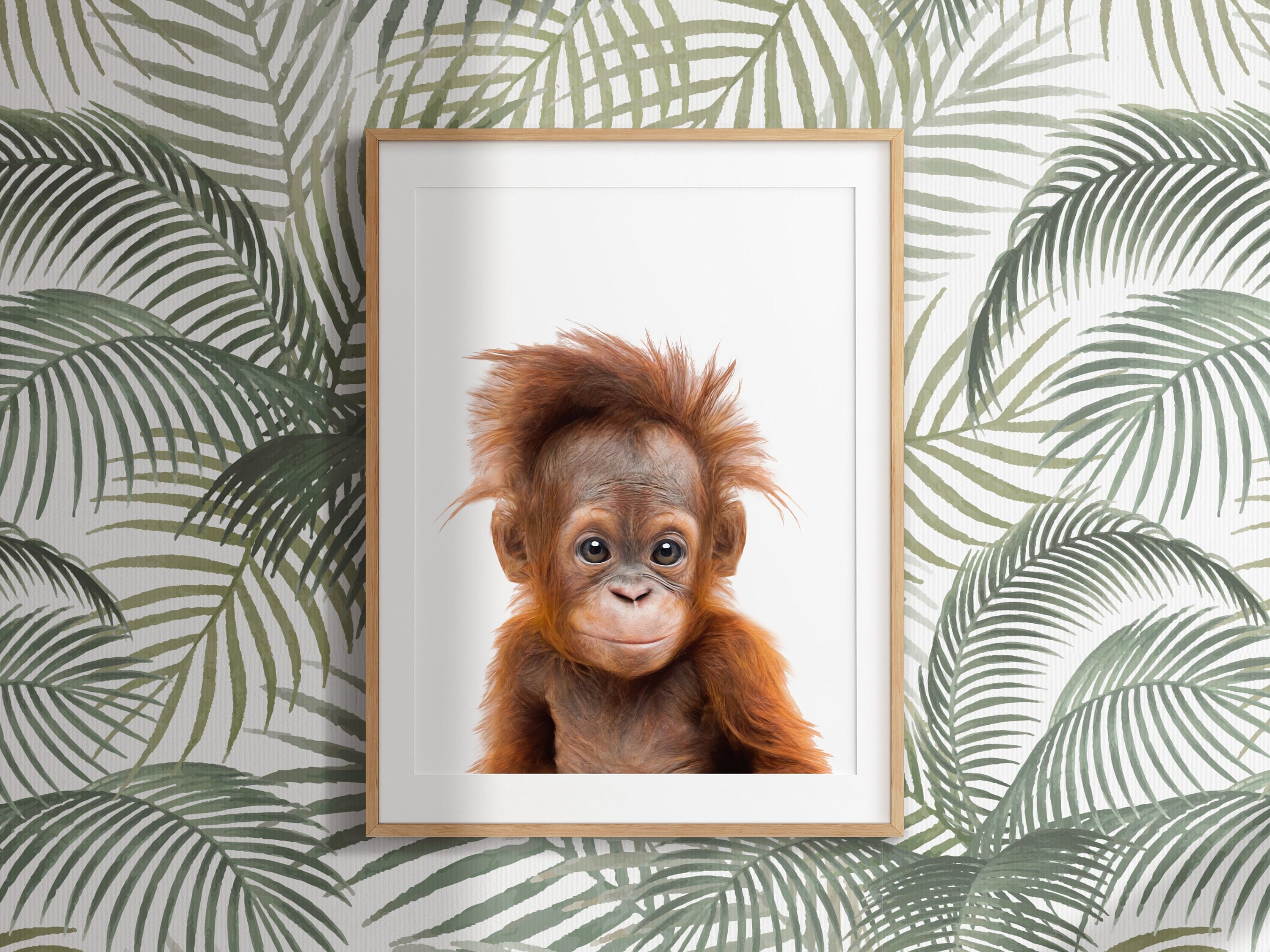 Monkey Photography, Orangutan Printable Nursery Decor Chimp Wall Art ...