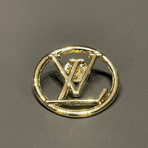 Louis Vuitton LV Logo Pin - Brass Pin, Brooches - LOU689808