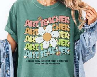 Comfort Colors Art Teacher Shirt: Back to School Tee