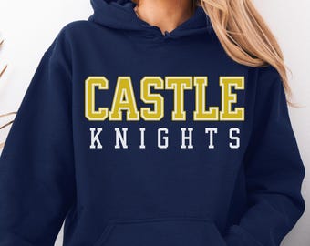 Personalized School Hoodie, Custom Gildan Sweatshirt, Team Spirit Wear, School Name Hoodie, Football Game Day Shirt, Alumni Gift