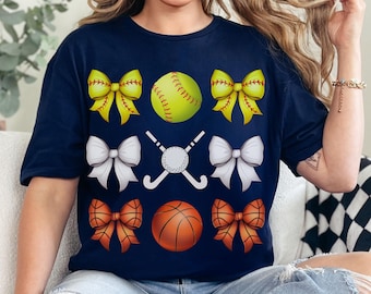 Custom Multi-Sport Mom Shirt – Personalized Team Mom Tee – Proud Sports Mama T-Shirt – Custom Kids’ Sports Shirt – Game Day Shirt for Moms