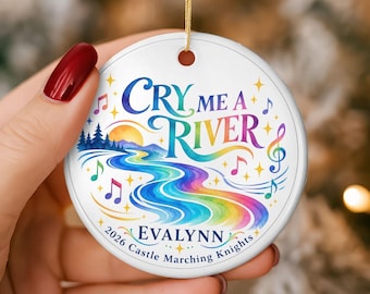 Personalized Marching Band Ornament, Cry Me A River Band Show Ornament, Castle Knights Band Student Keepsake, School Band Christmas Gift