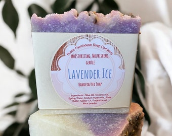 Savon naturel artisanal Lavande Ice