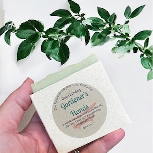 Handcrafted natural soap, Gardener’s soap, exfoliating pumice soap, handmade soap,