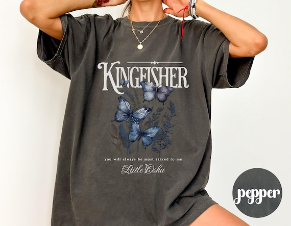 Quicksilver Book Kingfisher Comfort Colors T-Shirt: Romantasy Bookish Merch