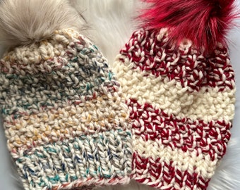 Moss Stitch Beanie- Adult Size