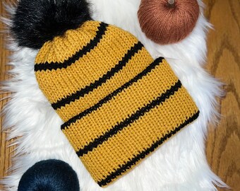 Stripped School Spirit Beanie